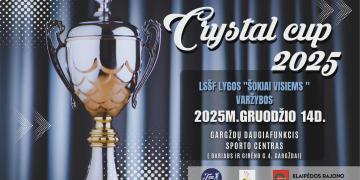 LSŠF lygos “Šokiai visiems” varžybos "Crystal Cup 2025" poster