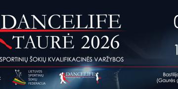 Kvalifikacinės sportinių šokių varžybos "	Dancelife taurė 2026" poster
