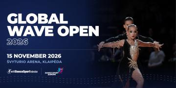 WDSF and DSE ranking competition "Global Wave Open 2026" poster
