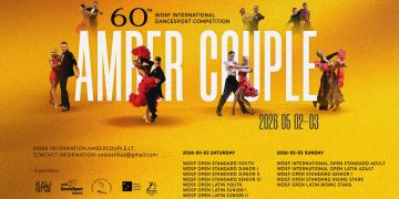 60th WDSF International Dancesport Competition "Amber Couple 2026" poster