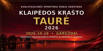 Kvalifikacinės sportinių šokių varžybos “Klaipėdos krašto taurė 2026” poster